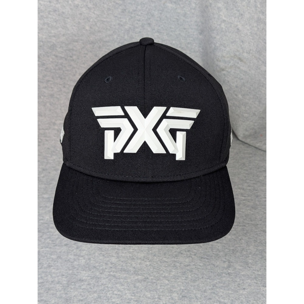 PXG Parsons Xtreme Golf Snapback Hat Black White Logo Structured Cap NEW